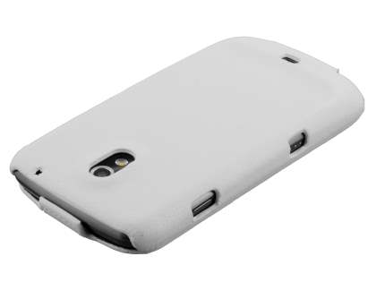 Samsung I9250 Galaxy Nexus Slim Synthetic Leather Flip Case - White