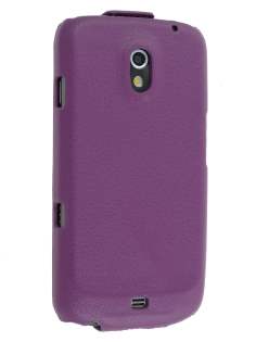 Samsung I9250 Galaxy Nexus Slim Synthetic Leather Flip Case - Purple