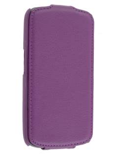 Samsung I9250 Galaxy Nexus Slim Synthetic Leather Flip Case - Purple