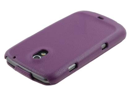 Samsung I9250 Galaxy Nexus Slim Synthetic Leather Flip Case - Purple