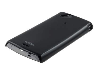 Vollter Ultra Slim Glossy Case for Sony Ericsson XPERIA Arc/Arc S - Classic Black