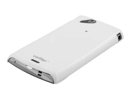 Vollter Ultra Slim Glossy Case for Sony Ericsson XPERIA Arc/Arc S - Pearl White