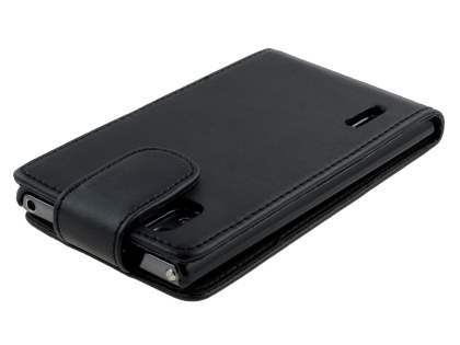LG Prada 3.0 Synthetic Leather Flip Case - Classic Black