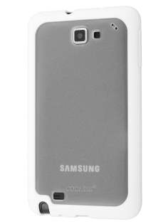 COCASES Dual-Design Case for Samsung I9220 Galaxy Note - White/Frosted Clear COCASES Dual-Design Case for Samsung I9220 Galaxy Note - White/Frosted Clear
