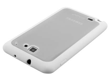 COCASES Dual-Design Case for Samsung I9220 Galaxy Note - White/Frosted Clear