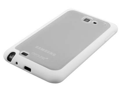 COCASES Dual-Design Case for Samsung I9220 Galaxy Note - White/Frosted Clear