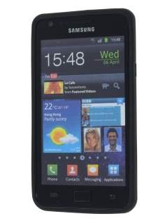 COCASES Dual-Design Case plus Screen Protector for Samsung I9100 Galaxy S2 - Black/Grey