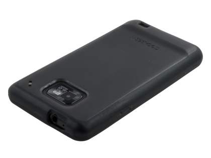 COCASES Dual-Design Case plus Screen Protector for Samsung I9100 Galaxy S2 - Black/Grey