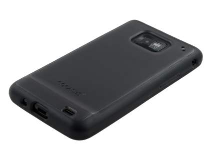 COCASES Dual-Design Case plus Screen Protector for Samsung I9100 Galaxy S2 - Black/Grey