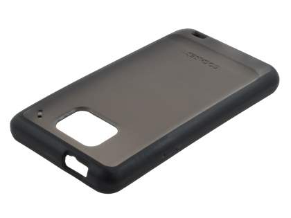 COCASES Dual-Design Case plus Screen Protector for Samsung I9100 Galaxy S2 - Black/Grey