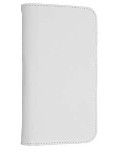 Samsung I9250 Google Galaxy Nexus Synthetic Leather Wallet Case - Pearl White