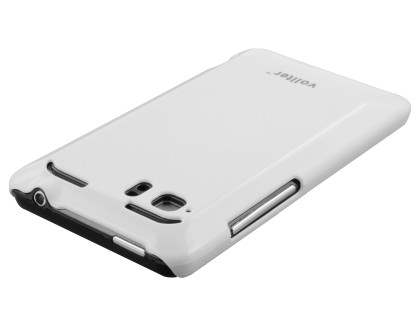 Vollter Ultra Slim Glossy Case for HTC Velocity 4G - Pearl White