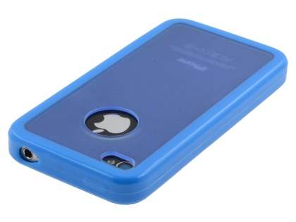 Dual-Design Case for iPhone 4S/4 - Sky Blue/Frosted Blue
