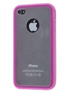 iPhone 4S Dual-Design Case - Pink/Frosted Clear iPhone 4S Dual-Design Case - Pink/Frosted Clear