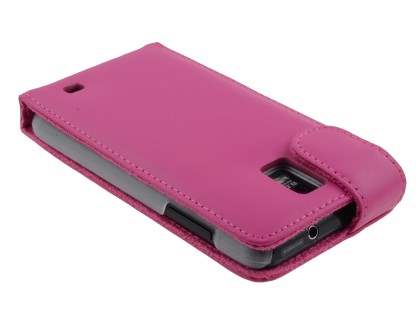 Samsung I9210T Galaxy S II 4G Genuine Leather Flip Case - Pink