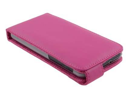 Samsung I9210T Galaxy S II 4G Genuine Leather Flip Case - Pink