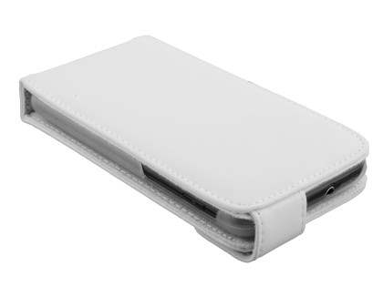 Samsung I9210T Galaxy S II 4G Genuine Leather Flip Case - White