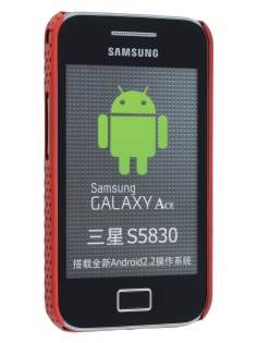 Samsung Galaxy Ace S5830 Slim Mesh Case - Red