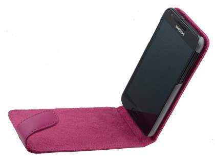 Samsung I9210T Galaxy S II 4G Genuine Leather Flip Case - Pink