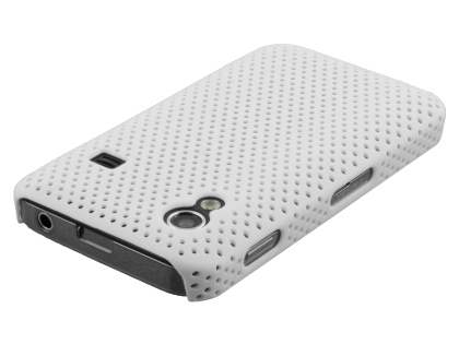 Samsung Galaxy Ace S5830 Slim Mesh Case - Pearl White