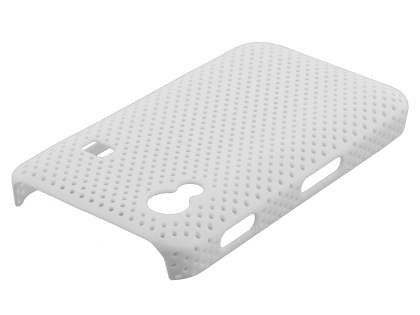Samsung Galaxy Ace S5830 Slim Mesh Case - Pearl White
