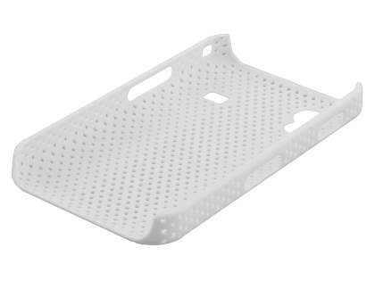 Samsung Galaxy Ace S5830 Slim Mesh Case - Pearl White