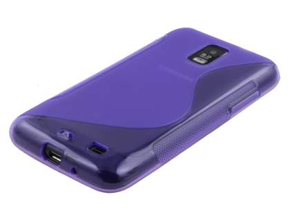 Samsung I9210T Galaxy S II 4G Wave Case - Frosted Purple/Purple