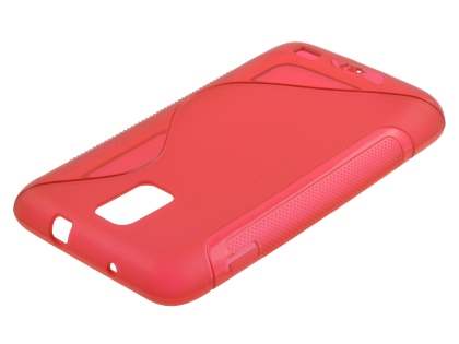 Samsung I9210T Galaxy S II 4G Wave Case - Frosted Red/Red