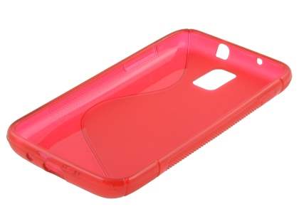 Samsung I9210T Galaxy S II 4G Wave Case - Frosted Red/Red