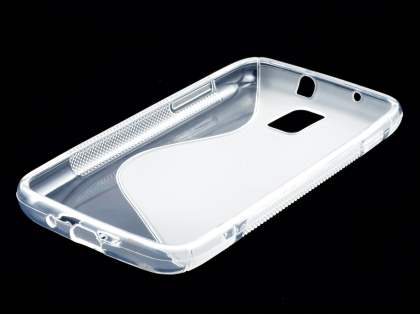 Samsung I9210T Galaxy S II 4G Wave Case - White/Frosted Clear