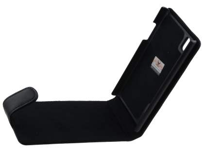 Genuine Leather Flip Case for LG Prada 3.0 - Black