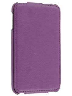 Samsung I9220 Galaxy Note Slim Synthetic Leather Flip Case - Purple