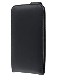 Samsung I9300 Galaxy S3 Genuine Leather Flip Case - Classic Black