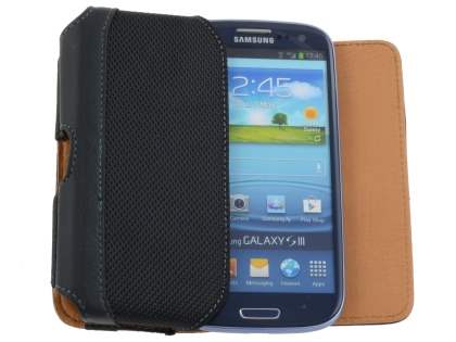 Samsung Galaxy S3 Synthetic Leather Belt Pouch - Classic Black