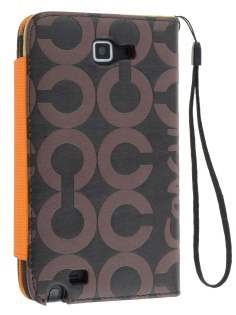 Stylish Synthetic Leather C Wallet Case with Strip for Samsung I9220 Galaxy Note - Dark Brown Stylish Synthetic Leather C Wallet Case with Strip for Samsung I9220 Galaxy Note - Dark Brown