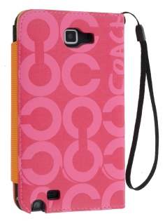 Stylish Synthetic Leather C Wallet Case with Strip for Samsung I9220 Galaxy Note - Pink Stylish Synthetic Leather C Wallet Case with Strip for Samsung I9220 Galaxy Note - Pink