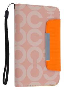 Stylish Synthetic Leather C Wallet Case with Strip for Samsung I9220 Galaxy Note - Baby Pink