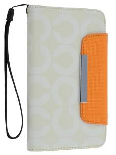 Stylish Synthetic Leather C Wallet Case with Strip for Samsung I9220 Galaxy Note - Mint Cream White