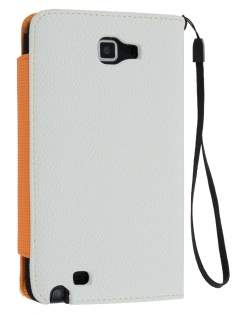 Stylish Synthetic Leather C Wallet Case with Strip for Samsung I9220 Galaxy Note - Pearl White Stylish Synthetic Leather C Wallet Case with Strip for Samsung I9220 Galaxy Note - Pearl White