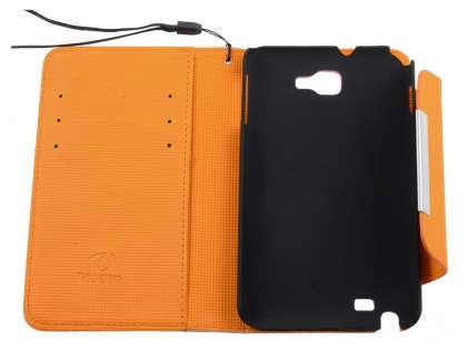Stylish Synthetic Leather C Wallet Case with Strip for Samsung I9220 Galaxy Note - Baby Pink