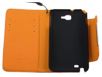 Stylish Synthetic Leather C Wallet Case with Strip for Samsung I9220 Galaxy Note - Pink