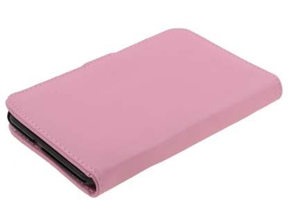 Samsung I9220 Galaxy Note Synthetic Leather Wallet Case - Baby Pink