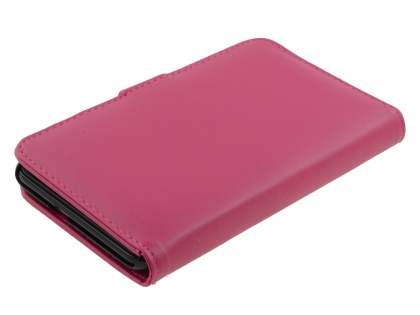 Samsung I9220 Galaxy Note Synthetic Leather Wallet Case - Pink