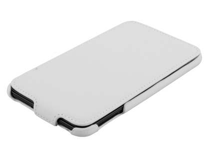 Samsung I9220 Galaxy Note Slim Synthetic Leather Flip Case - White