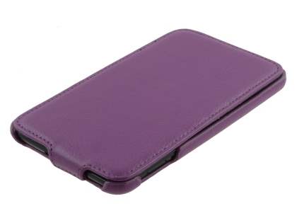 Samsung I9220 Galaxy Note Slim Synthetic Leather Flip Case - Purple