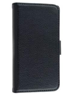 Samsung I9100 Galaxy S2 Slim Synthetic Leather Wallet Case with Stand - Classic Black