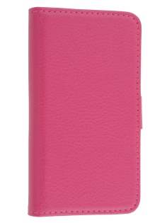 Samsung I9100 Galaxy S2 Slim Synthetic Leather Wallet Case with Stand - Pink