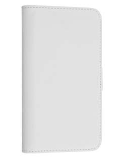 Samsung I9100 Galaxy S2 Slim Synthetic Leather Wallet Case with Stand - Pearl White