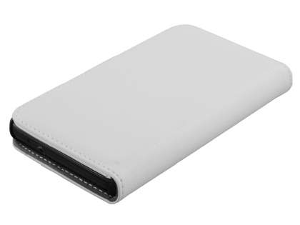 Samsung I9100 Galaxy S2 Slim Synthetic Leather Wallet Case with Stand - Pearl White