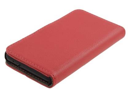 Samsung I9100 Galaxy S2 Slim Synthetic Leather Wallet Case with Stand - Red